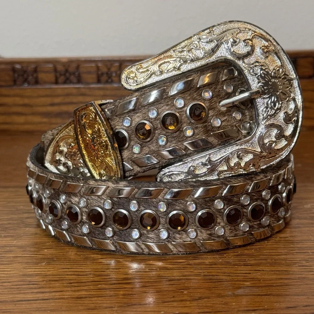 Western Cowgirl Bling Belt M 38